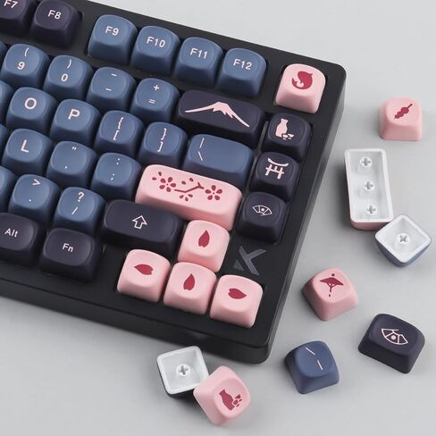 Tsungup PBT Keycaps 138 Keys Mao Profile Keycaps Cute Kindergarten Custom Keycaps Pastel Keycaps Full Set Dye-Sublimation for ANSI Layout Cherry MX Switches Mechanical Keyboards in Kuwait