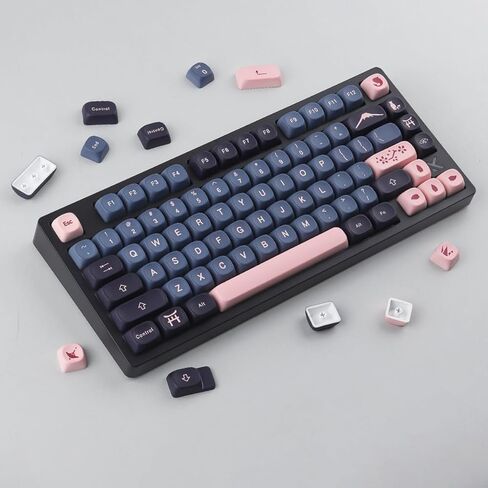 Tsungup PBT Keycaps 138 Keys Mao Profile Keycaps Cute Kindergarten Custom Keycaps Pastel Keycaps Full Set Dye-Sublimation for ANSI Layout Cherry MX Switches Mechanical Keyboards in Kuwait
