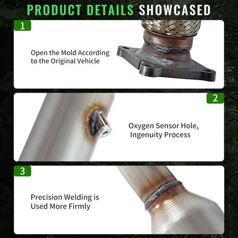 محول حفاز متوافق مع دودج جورني 2009-2018 كاليبر 2007-2012 كرايسلر 200 سيبرينغ 2007-2010 جيب كومباس FWD باتريوت 2007-2017 1.8L 2.0L 2.4L in Kuwait