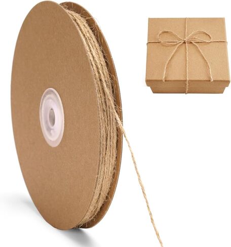 G2PLUS 328FT Jute Twine 2mm 3 Ply Natural Craft Twine String for Gift Wrapping, DIY Crafts, Gardening & Home Use in Saudi Arabia