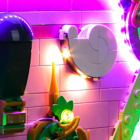 إضاءة LED متوافقة مع لوحة الحائط الفنية Lego Wicked Emerald City 75685 - أضواء فقط، مجموعة إضاءة متوافقة مع ديكور الحائط Lego Wicked 75685، غير متضمنة النموذج in Kuwait