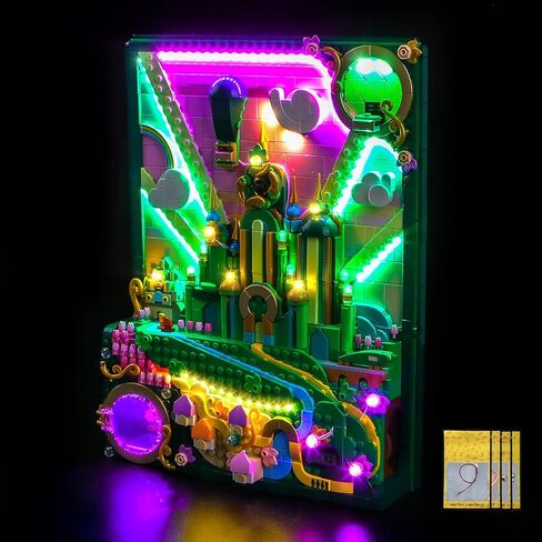 إضاءة LED متوافقة مع لوحة الحائط الفنية Lego Wicked Emerald City 75685 - أضواء فقط، مجموعة إضاءة متوافقة مع ديكور الحائط Lego Wicked 75685، غير متضمنة النموذج in Kuwait