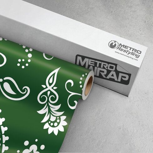 Metro Wrap Car Vinyl Wrap | Jumbo Bandana Black and White | 59in x 1ft in Saudi Arabia