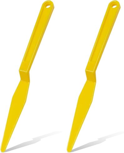2PCS Car Window Tint Squeegee Tool, Flexible Shank Gasket Squeegee with Long Handle, Plastic Flat Lip Corner Scraper, Vinyl Wrap Squeegees for Auto Window Tinting Film Application (Green) in Saudi Arabia