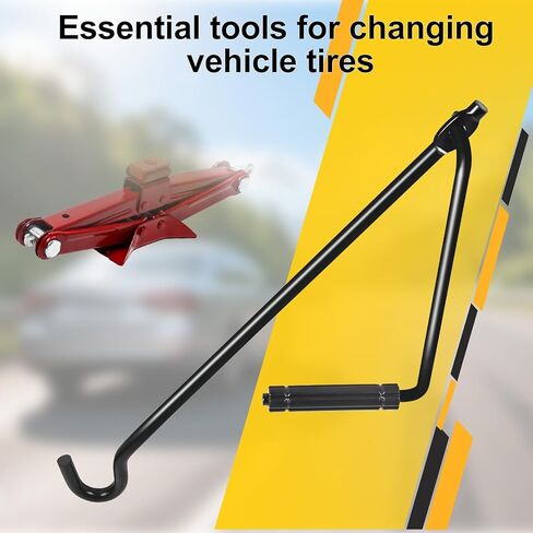 Scissor Jack Handle, 14.1 Inches Professional Jack Handle Replacement Tool, Durable Auto Wheel Jack Accessory for Cars, SUV, Truck and Trailers in Saudi Arabia