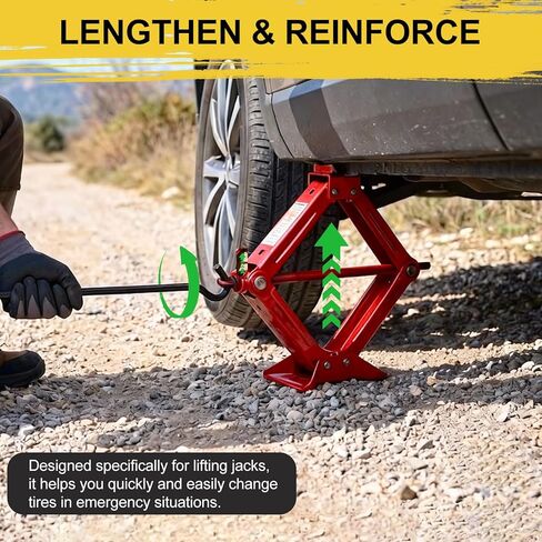 Scissor Jack Handle, 14.1 Inches Professional Jack Handle Replacement Tool, Durable Auto Wheel Jack Accessory for Cars, SUV, Truck and Trailers in Saudi Arabia