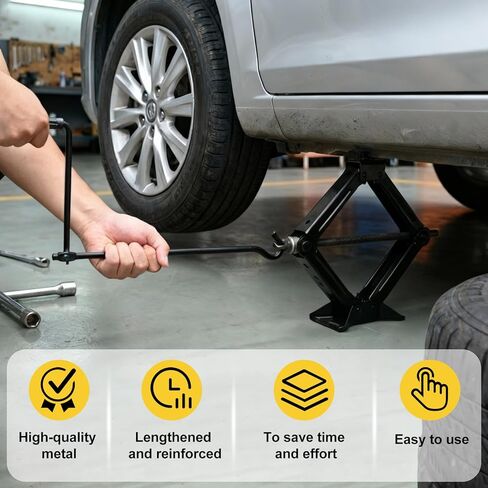 Scissor Jack Handle, 14.1 Inches Professional Jack Handle Replacement Tool, Durable Auto Wheel Jack Accessory for Cars, SUV, Truck and Trailers in Saudi Arabia