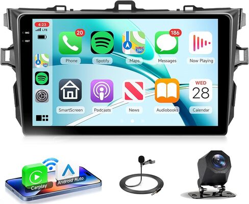 6G+128G 8 Core Android 13 راديو سيارة ستيريو لسيارة Toyota Corolla 2009-2013 Wireless Carplay DSP-36، Rimoody 9 بوصة شاشة لمس GPS WiFi Bluetooth FM/RDS Mirror Link 59-UI Themes كاميرا احتياطية in Saudi Arabia