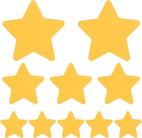 MixTeach 120 Pcs Gold Star Cutouts Assorted Sizes Paper Star Shapes Die Cut 6 4 2.5 Inches Yellow Star Classroom Decoration for Bulletin Board DIY Kids School Craft Projects Party Wall Decoration in Saudi Arabia
