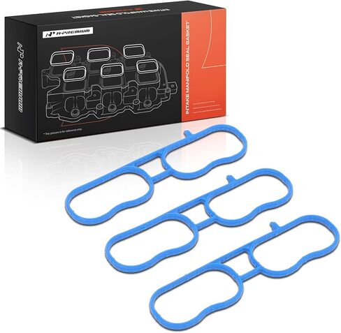 A-Premium Lower Engine Intake Manifold Gasket Set Compatible with Chevrolet, GMC, Isuzu, Saab & Buick Vehicles - Trailblazer/Envoy/9-7x 2005-2009, Trailblazer EXT, Envoy XL XUV, Ascender, Rainier in Saudi Arabia