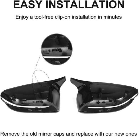 غطاء مرآة جانبية أغطية مرآة بديلة متوافقة مع BMW 2017-2022 G20 G21 G30 G31 G11 G12 G14 G15 G16 in Kuwait