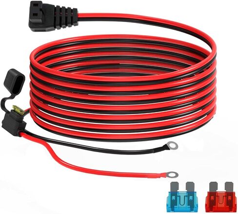 سلك طاقة 12 فولت تيار مستمر للثلاجة، 14AWG 5FT O حلقة طرفية إلى كابل تبريد ثلاجة السيارة للثلاجة الضاغط، الفريزر المحمول in Saudi Arabia