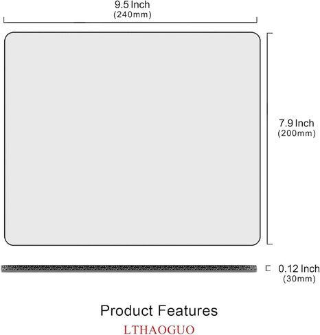 Garden Blooming Flowers Mouse Pad, Colourful Wildflowers Floral Mouse Mat with Waterproof Anti Slip Rubber Mousepad for Desktops, Computers, 9.5 X 7.9 Inch, Blcak in Kuwait