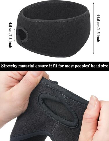 Tatuo 3 Pieces Fleece Ponytail Headband Earband Winter Running Headband Ear Warmer Headband for Women Outdoor Sports and Fitness in Saudi Arabia