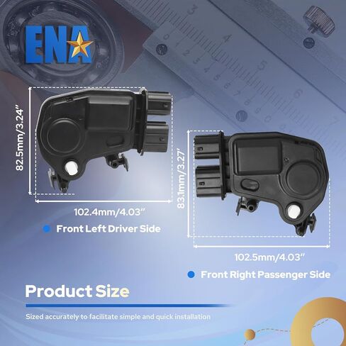 ENA Set of 2 Front Right and Left Door Lock Actuator Compatible with Honda Acura RSX Accord Civic Element Odyssey Pilot CR-V 2001-2011 Replacement for 72155-S5P-A11 72115-S6A-J01 746-301 746-302 in Saudi Arabia