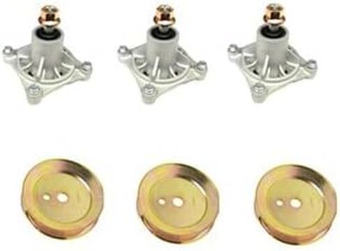 #US Replace Parts 3-Pack Spindle Pulley Kits 604214 603988 for Hustler for Raptor 42" 52" (AikePart1025-4859) in Saudi Arabia