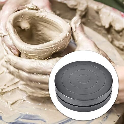 Clay Turntable, 11.5/17.8cm Hand-Made Craft Clay Plastic Turntable Ceramic Pottery Sculpture Tool Accessories Diameter Sculpting Plastic Construction Turntable Wheel (11.5cm) in Saudi Arabia