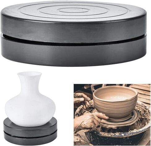 Clay Turntable, 11.5/17.8cm Hand-Made Craft Clay Plastic Turntable Ceramic Pottery Sculpture Tool Accessories Diameter Sculpting Plastic Construction Turntable Wheel (11.5cm) in Saudi Arabia