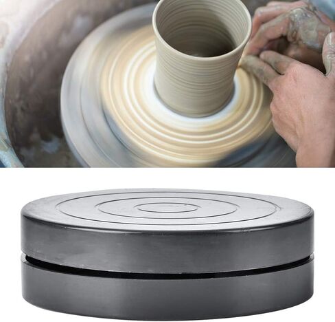 Clay Turntable, 11.5/17.8cm Hand-Made Craft Clay Plastic Turntable Ceramic Pottery Sculpture Tool Accessories Diameter Sculpting Plastic Construction Turntable Wheel (11.5cm) in Saudi Arabia