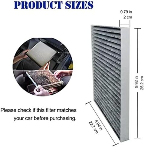 Car Air Conditioning Filter for Hyundai Azera Santa Sonata Interior Car Air Cabin Air Filters Air Conditioning Inlet Filter Replacement in Saudi Arabia