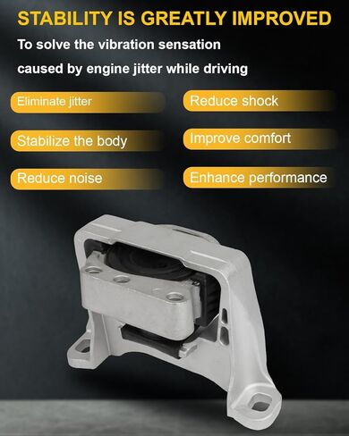 OCPTY Engine Motor Mount Compatible for 2013-2019 Escape 2.0L 2.5L & 2013-2018 Focus 2.0L（Turbocharged）& 2019-2023 Transit Connect 2.0L 2.5L & 2015-2019 Lincoln MKC 2.0L 2.3L # A5631 (1PC) in Saudi Arabia