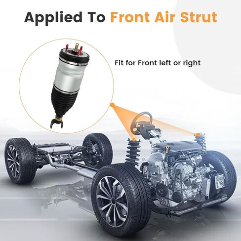 دعامة تعليق هوائي أمامي، ممتص الصدمات الهوائي متوافق مع 2013 2014 2015 2016 2017 2018 2019 2020 دودج رام 1500، AS3017،4877147AF، 4877147AH، 4877147AB، 4877147AC، 4877147AD in Kuwait