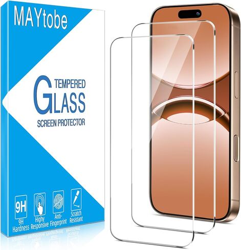 MAYtobe [2 Pack] Designed For iPhone SE 2020, iPhone 8, 7, 6s, 6 Screen Protector Temperer Glass, Case Friendly, Bubble Free, Easy to Install in Saudi Arabia