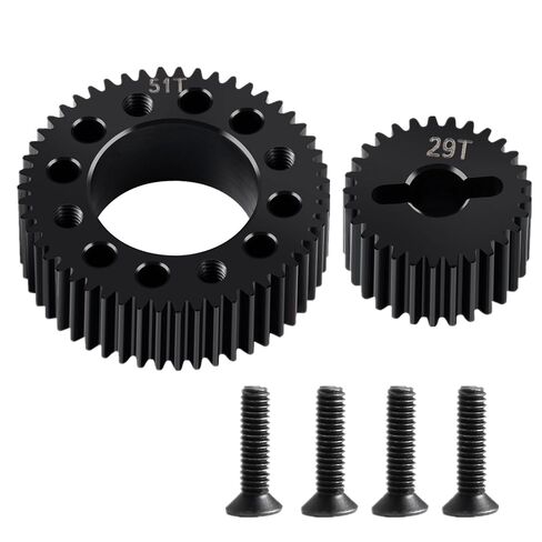 Steel Stealth X Drive Gear 50T/30T 51T/29T Transmission Gear Set for Element Enduro 1/10 Truck Upgrades Parts (51T/29T) in Saudi Arabia