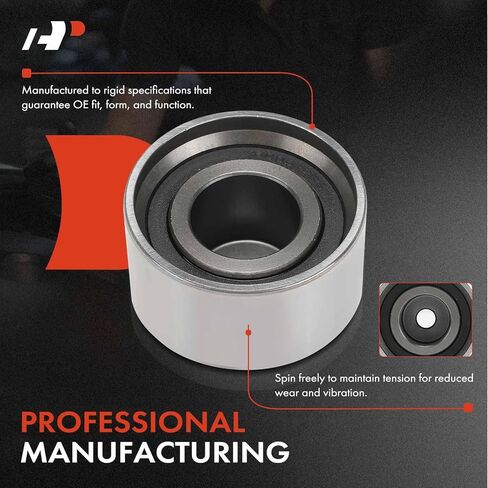 A-Premium Belt Idler Pulley Compatible with Hyundai Elantra, Sonata, Santa Fe & Kia Optima, Magentis & Chrysler Sebring & Dodge Stratus & Eagle Talon & Mitsubishi Eclipse, Galant & Plymouth Laser in Saudi Arabia