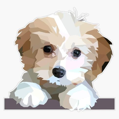 MAGNET Cute Cavachon Dog Magnetic Sticker Vinyl Waterproof Magnet Decal Car 5" in Saudi Arabia