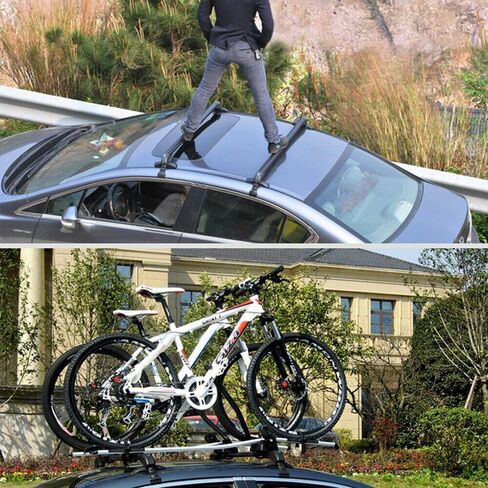 قطعتين من العارضة المتقاطعة تناسب هيونداي إلنترا 2021-2025 لرف سقف السيارة مع العارضة للقفل، أسود in Kuwait