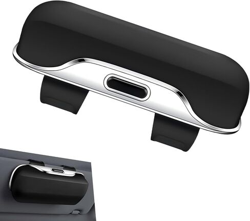 Sunglass Holder for Car Visor, Multi-Functional Auto Sun Visor Eyeglass Holder, Shockproof Dustproof Sunglasses Protective Storage Case, Universal for Vehicle, Sedan, Truck in Saudi Arabia