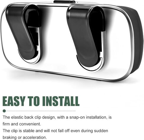 Sunglass Holder for Car Visor, Multi-Functional Auto Sun Visor Eyeglass Holder, Shockproof Dustproof Sunglasses Protective Storage Case, Universal for Vehicle, Sedan, Truck in Saudi Arabia
