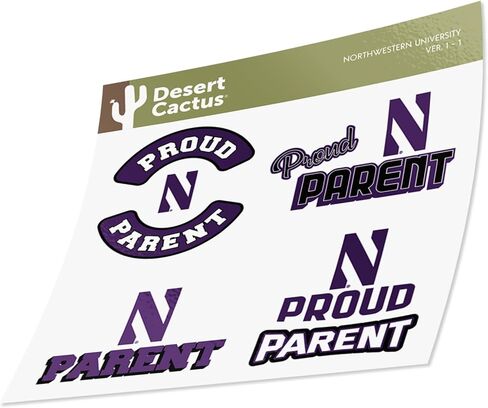 Desert Cactus University of Washington Sticker Huskies U of W Sticker Vinyl Decal Laptop Water Bottle Car Scrapbook (Proud Parent Sheet) in Saudi Arabia