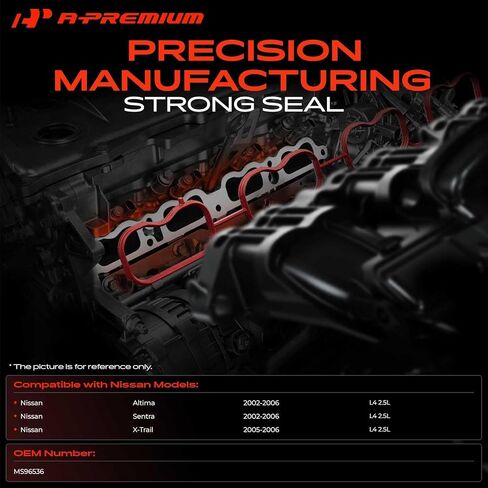 A-Premium Lower and Upper Engine Manifold Seal Gasket Set Compatible with Nissan Altima 2002-2006, Sentra 2002-2006, X-Trail 2005-2006, 2.5L in Saudi Arabia