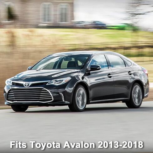 بديل غطاء حامل أكواب وحدة التحكم المركزية للسيارة لسيارة Toyota Avalon 2013-2018، تنجيد مسند الذراع وحامل الأكواب، جلد الفينيل، مضاد للخدش، أسود (جزء جلدي فقط) in Saudi Arabia