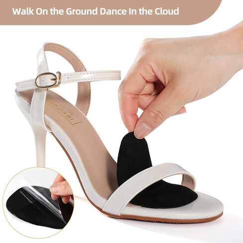 Metatarsal Pads Women, Ball of Foot Cushions for Women, Forefoot Pads Stop Feet from Sliding Forward, High Heel Comfort Cushion Inserts Pads, Non-Slip Foot Pad, Resuse and Washable（4 Pairs in Kuwait