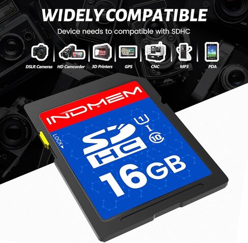 INDMEM SD Card 4GB, 8 Packs Class 4 4GB Flash Memory Card MLC Standard Secure Digital Cards Camera Card in Kuwait