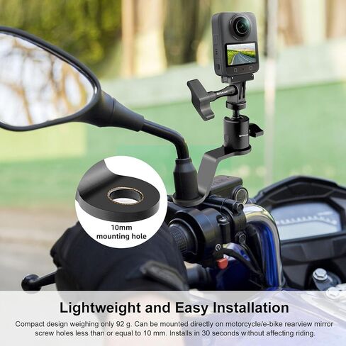 PULUZ Motorcycle Windshield Mount Clip for GoPro Hero12 Black 11 10/ DJI Osmo Action 4 Pocket 3 2 1/ Insta360 X4 X3 ONE X2 Ace Pro and Other Action Cameras Motorcycle Windshield Mounting Bracket in Saudi Arabia