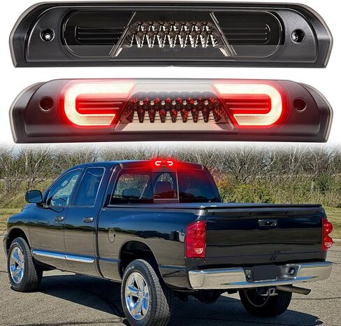 LED Third Brake Light Compatible With 2003-2009 RAM 1500/2500/3500 F1-Style Rapid Flash High Mount 3rd Brake Cargo Light Smoke Lens in Saudi Arabia