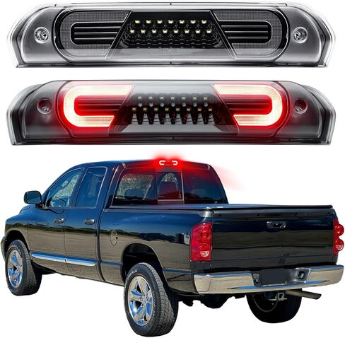 LED Third Brake Light Compatible With 2003-2009 RAM 1500/2500/3500 F1-Style Rapid Flash High Mount 3rd Brake Cargo Light Smoke Lens in Kuwait