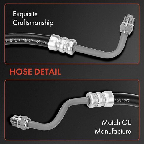 A-Premium Power Steering Hose Pressure & Return Hose Line Assembly Compatible with Ford Explorer 1995-2000 4.0L 2-PC Set in Saudi Arabia