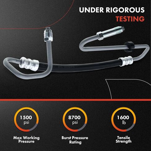 A-Premium Power Steering Hose Pressure Hose Line Assembly Compatible with Dodge Ram 2500 2009-2010 Ram 2500 3500 2011 5.7L 4WD Pump To Gear/Rack Pinion in Saudi Arabia