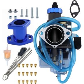 الأداء VM22 26mm Carburator Carb for Predator 212cc 196cc Coleman CT200U BT200X Mini Bike KT196 Go Kart GX160 GX200 6.5hp استنساخ المحرك مع مشعب السحب (أحمر) in Kuwait