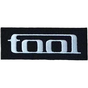 Tool 10,000 Days Woven Logo Iron On Patch, Black / White, One Size in Saudi Arabia