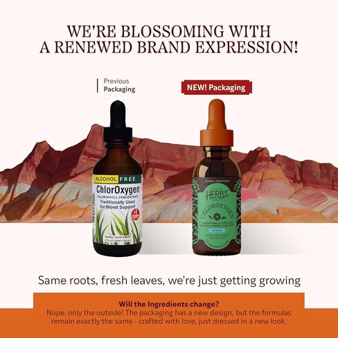 أعشاب الخ، كلوروكسيجين، تركيز الكلوروفيل، خالي من الكحول، 29.5 مل in Kuwait