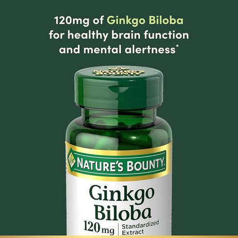 Nature's Bounty Ginkgo Biloba 120mg, 100 Capsules (Pack of 4) in Kuwait
