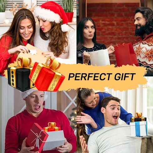 The Annoying Present, Annoying Gift Box with Screws, Take Apart Box to Get Gift, Funny Prank Gag Gift for Christmas (Red) in Saudi Arabia