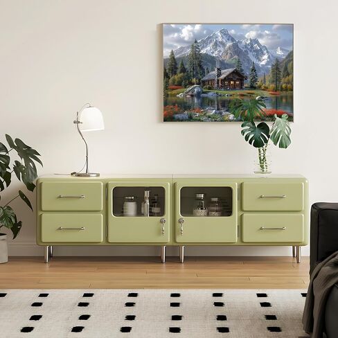 shouruihua الماس الفن عدة المشهد الجبلي، مجموعات الرسم الماس للبالغين جبال المقصورة المياه، DIY كامل جولة الحفر الماس النقاط مع الغابات المناظر الطبيعية جوهرة الفنون لديكور جدار المنزل 16x12 بوصة in Kuwait