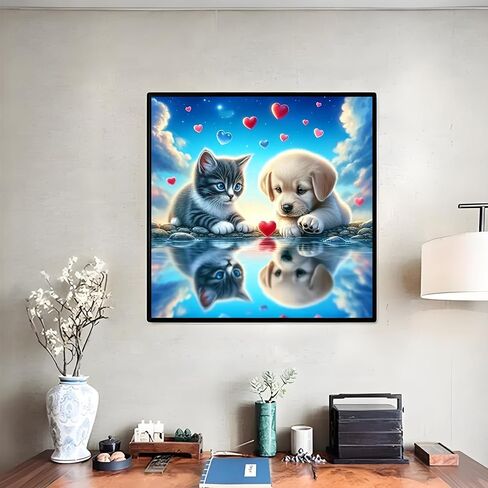 shouruihua الماس الفن عدة المشهد الجبلي، مجموعات الرسم الماس للبالغين جبال المقصورة المياه، DIY كامل جولة الحفر الماس النقاط مع الغابات المناظر الطبيعية جوهرة الفنون لديكور جدار المنزل 16x12 بوصة in Saudi Arabia